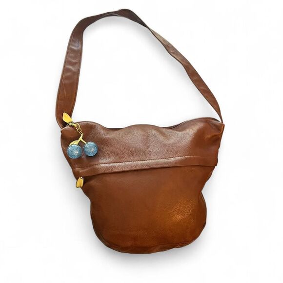 Vintage Libaire Brown Leather Shoulder Bag - Picture 2 of 8